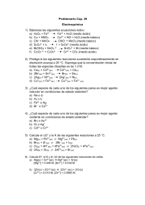 Problemario Electroquímica