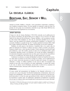 1. La Escuela Clásica. Bentham, Say, Senior y Mill. Capitulo 8. Brue y Grant (28 p)