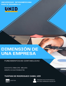 DIMENSIONES DE UNA EMPRESA