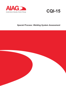 Welding System Assessment CQI-15: Automotive Industry Guide