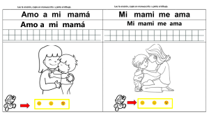 Ejercicios de Lectoescritura para Niños: Amo a mi Mamá