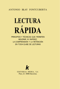 Lectura Rápida: Principios y Técnicas para Mejorar la Lectura