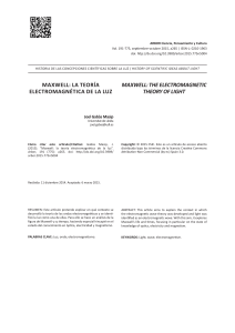 Maxwell la teoria electromagnetica de la luz