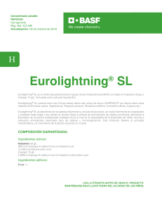 Etiqueta de Herbicida Eurolightning SL: Uso y Seguridad