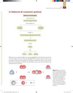 Balanceo de ecuaciones químicas