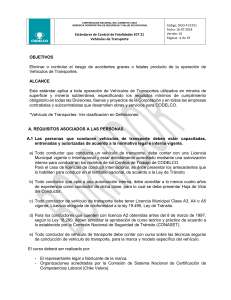 ECF 21 - Estándar de Control de Fatalidades