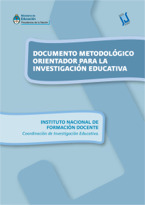 argentina DOCUMENTO METODOLOGICO ORIENTADOR XA INVEST EDUC