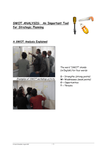 SWOT Analysis: A Strategic Planning Guide