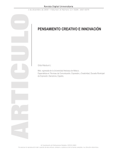 Pensamiento Creativo e Innovación - Revista Digital Universitaria