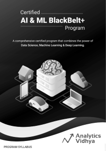 Syllabus (AI   ML Blackbelt  Program)