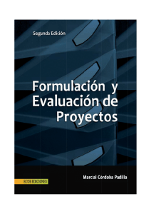 Formulacion y Evaluacion de Proyectos - Marcial Cordoba Padilla