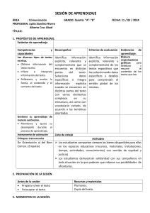 Plan de Sesión: Lectura de Textos Expositivos - 5to Grado