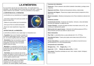 La Atmósfera: Estructura, Funciones y Problemas Actuales