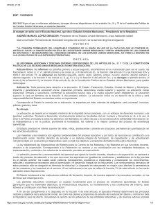 Decreto Educativo en la Constitución Mexicana