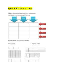 Ejercicios Word: Tablas - Crea y Formatea Tablas