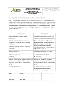 Análisis comparativo de impermeabilizantes SIKATOPSEAL 107 y WATSTOP R12