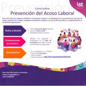 Curso Ley Karin Prevención del Acoso Laboral (8 de agosto 2024)