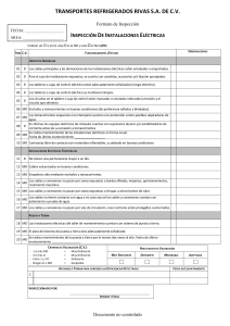 Formato de Inspección Electrica