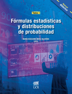 Fórmulas estadísticas y distribuciones de probabilidad