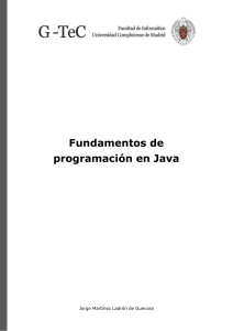 Fundamentos de Programación en Java: Libro de Texto