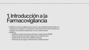 Farmacovigilancia y problemas relacionados con los medicamentos