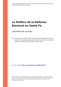 Reforma Electoral en Santa Fe: Análisis Político