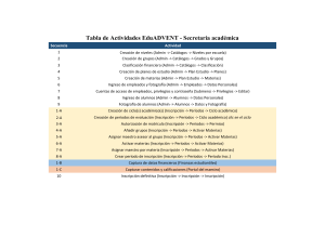 Actividades EduADVENT- secretaría académica - para usuarios