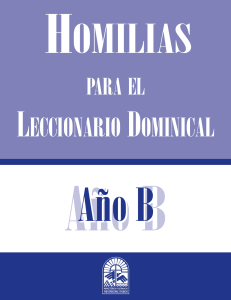 Homilías Leccionario Dominical Año B - Iglesia Episcopal