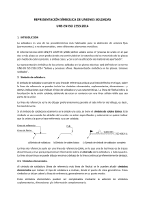 Representación simbolica de uniones soldadas