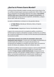 Primera Guerra Mundial: Causas, Alianzas y Consecuencias