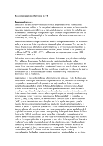 Telecomunicaciones: Evolución y Regulación en los 90