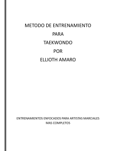 Manual de Entrenamiento Taekwondo y Calistenia por Ellioth Amaro