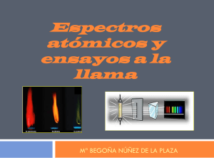 espectros atómicos ensayos a la llama