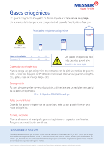 Gases Criogénicos: Guía de Seguridad y Manipulación