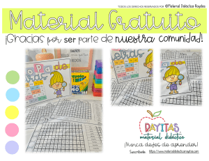 Hojas de Ejercicios de Lectoescritura para Niños