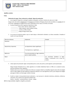 Examen de Lengua: Coherencia, Cohesión y Puntuación