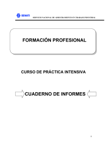 Cuaderno de Informes SENATI: Formación Profesional