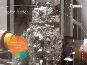 Metso Apron Feeders: Robust Material Handling Solutions