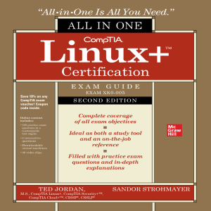 CompTIA Linux Certification All-in-One Exam Guide - Ted Jordan