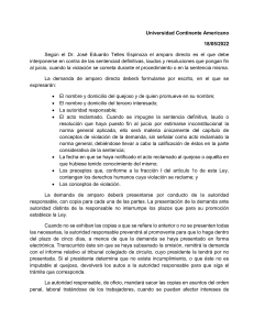 Requisitos del Amparo Directo en México