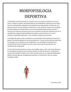 Morfofisiología Deportiva: Anatomía y Fisiología del Ejercicio