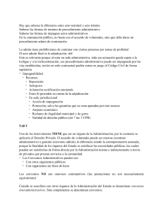 Derecho Administrativo: Actos, Contratos y Convenios