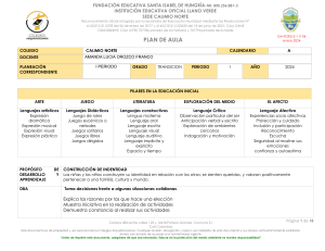 Plan de Aula Transición: Educación Inicial Integral 2024