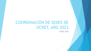 COORDINACIÓN DE SEDES DE OCRET, 2023