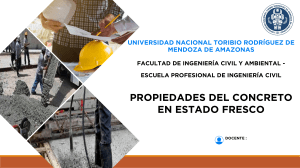 Propiedades del Concreto Fresco: Ingeniería Civil