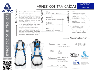 FICHA TECNICA ARNESES