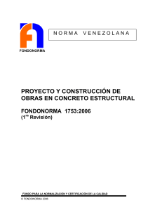 Covenin 1753-2006 Proyecto Construccion Obras Concreto Estructural