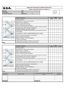 Inspección de Andamios Estructurales - Formulario de Seguridad