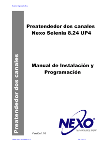 Manual Nexo PA 2 canales v1.10