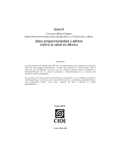 (Des) proporcionalidad MEXICO penalizacion drogas